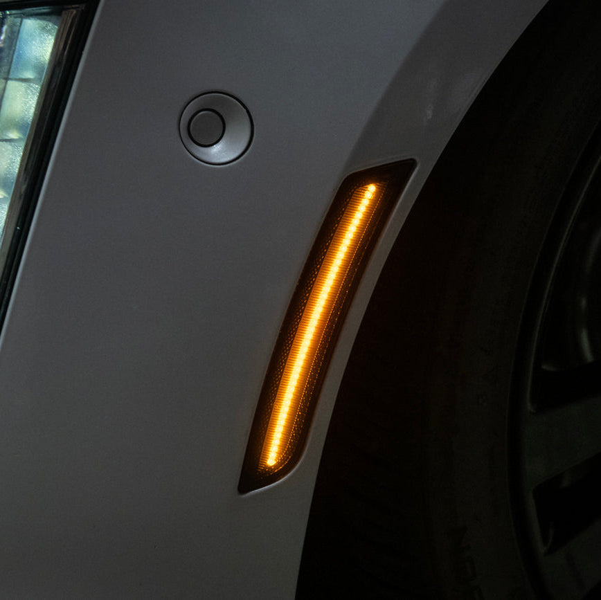2014-19 Cadillac ATS &amp; CTS | Front Bumper Amber LED Side Marker Lights