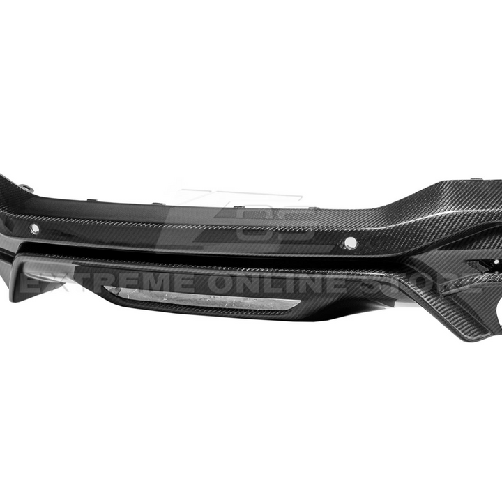 2024+ Ford Mustang GT Style Dry Carbon Fiber Rear Bumper Diffuser