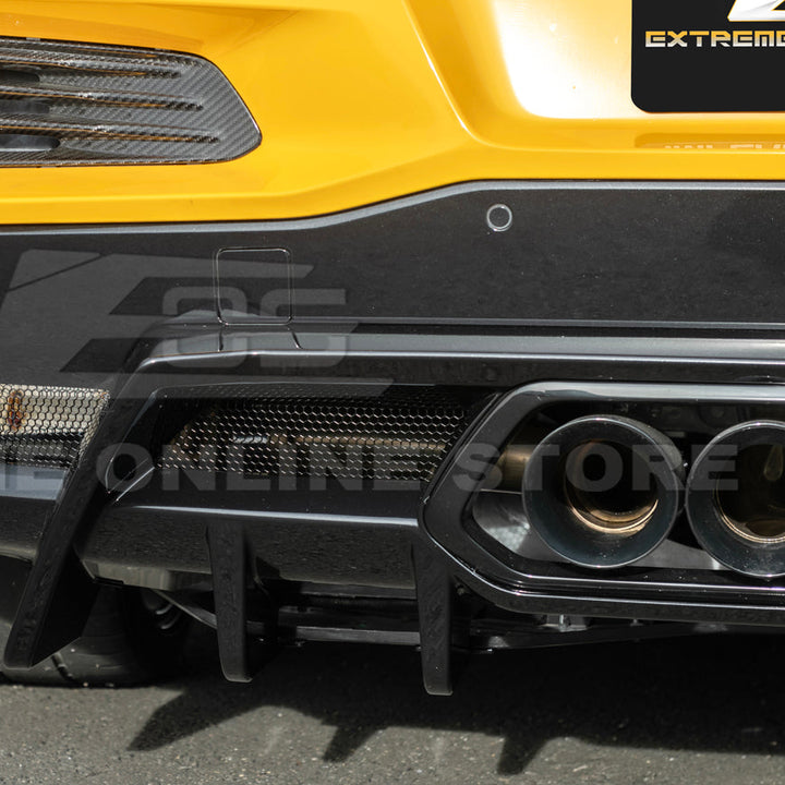 2023-Up Corvette C8 Z06 Rear Bumper Finned Diffuser