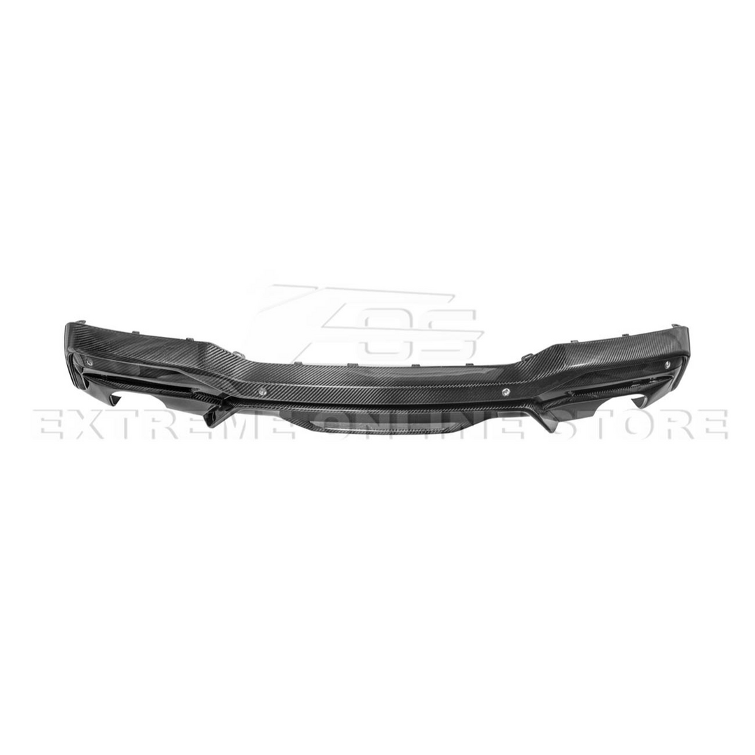 2024+ Ford Mustang GT Style Dry Carbon Fiber Rear Bumper Diffuser