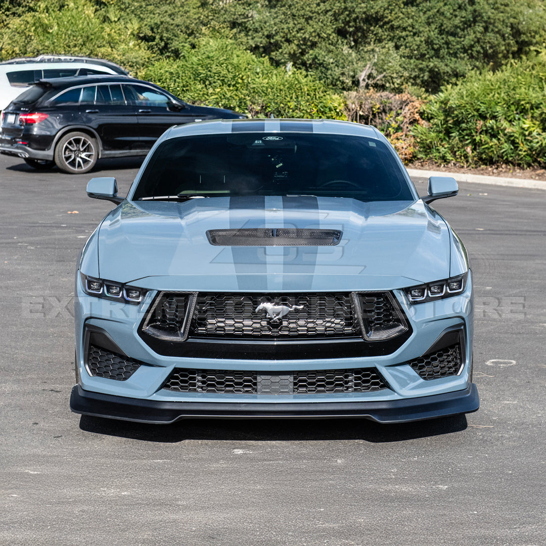 2024+ Ford Mustang DRY CARBON FIBER Front Hood Vent