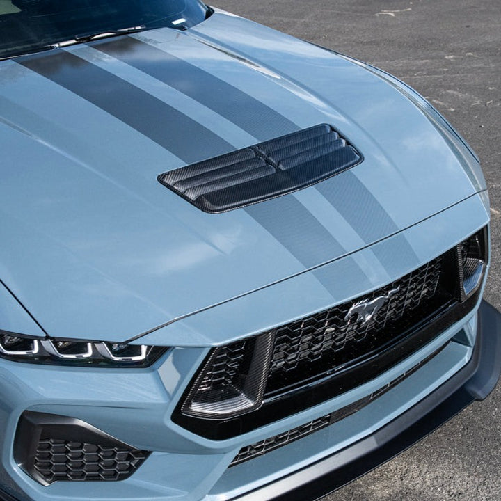 2024+ Ford Mustang DRY CARBON FIBER Front Hood Vent