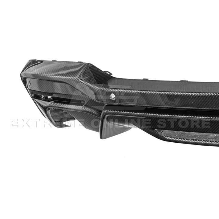 2024+ Ford Mustang GT Style Dry Carbon Fiber Rear Bumper Diffuser