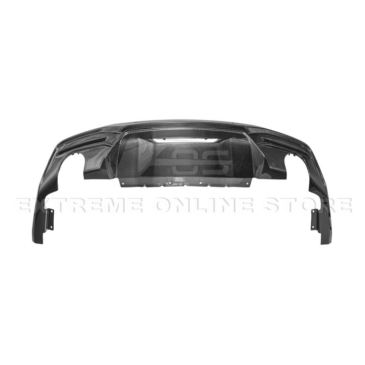 2024+ Ford Mustang GT Style Dry Carbon Fiber Rear Bumper Diffuser