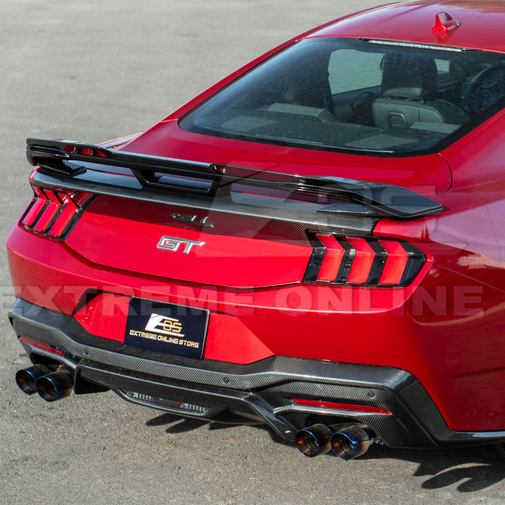 2024-Up Ford Mustang Dark Horse Rear Trunk Wing Gurney Flap Spoiler