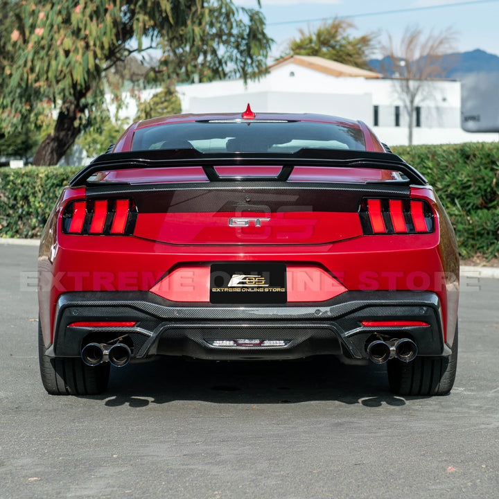 2024-Up Ford Mustang Dark Horse Rear Trunk Wing Gurney Flap Spoiler