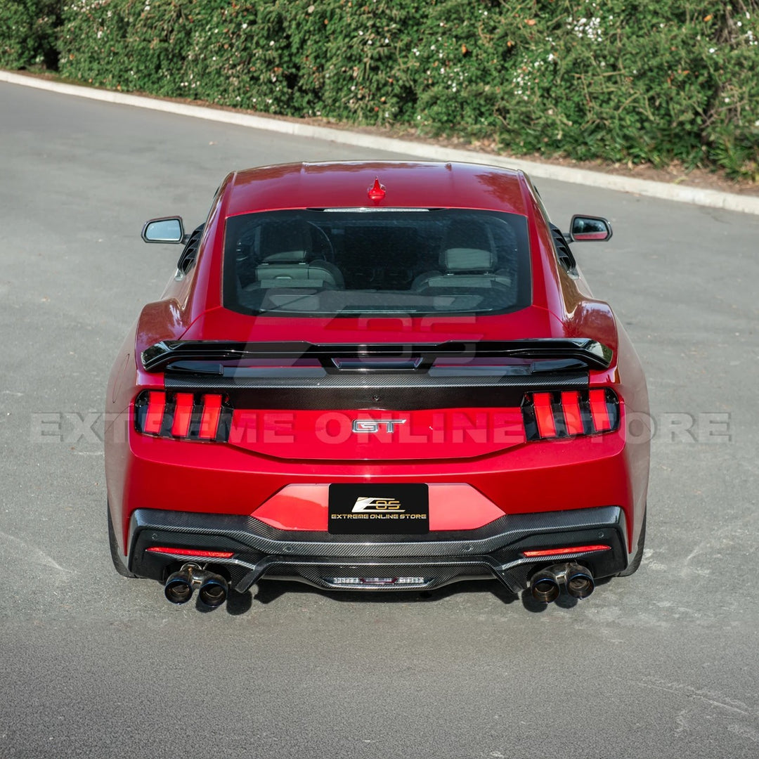 2024-Up Ford Mustang Dark Horse Rear Trunk Wing Gurney Flap Spoiler