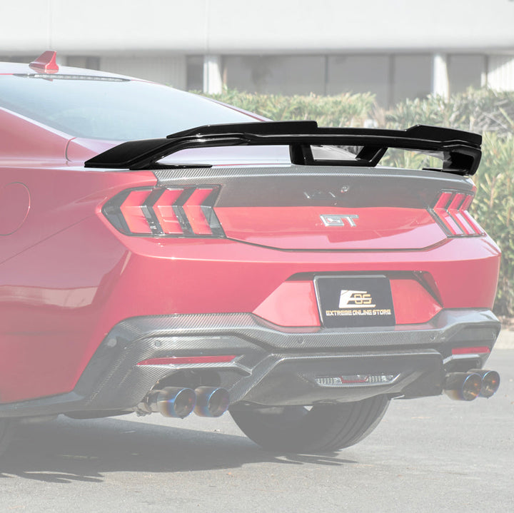 2024-Up Ford Mustang Dark Horse Rear Trunk Wing Gurney Flap Spoiler