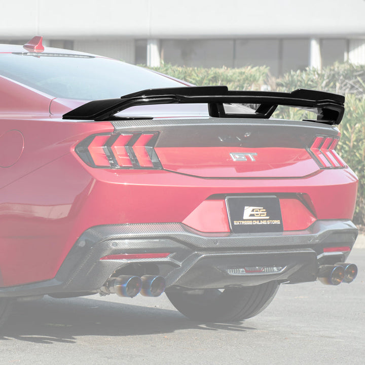 2024-Up Ford Mustang Dark Horse Rear Trunk Wing Gurney Flap Spoiler