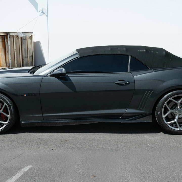 2010-2015 Camaro LT LS SS Performance Track GLOSSY BLACK Side Skirts Rocker Panel