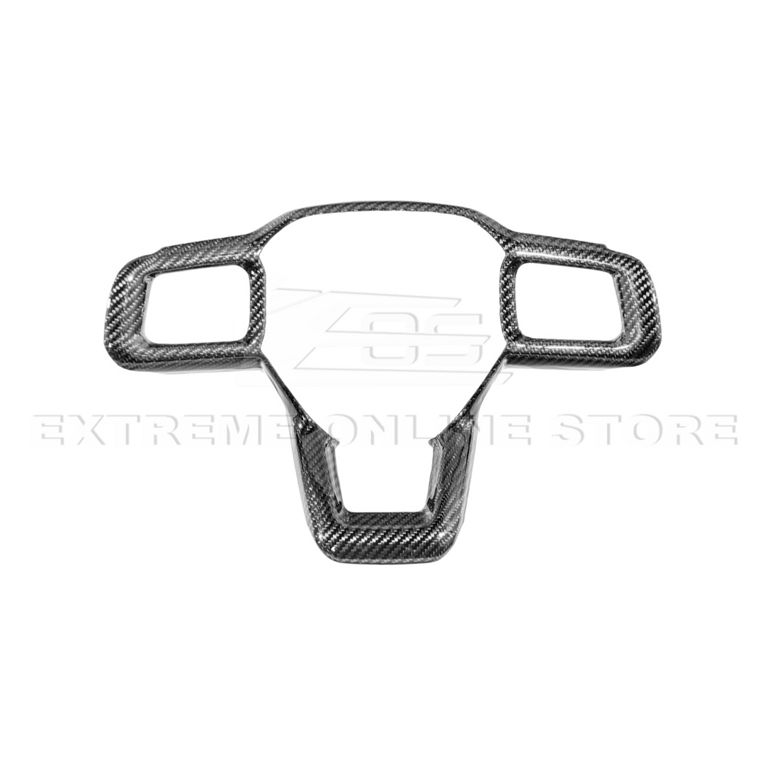 2024-Up Ford Mustang | CARBON FIBER Tape On Steering Wheel Trim Full Cover