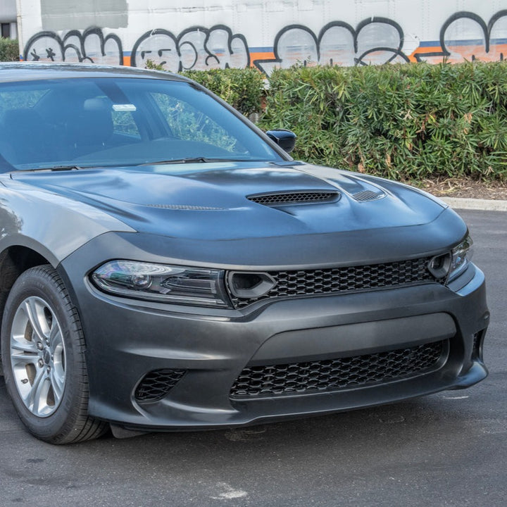 2015-Up Dodge Charger SRT Hellcat Conversion Bumper Kit &amp; Hood Cover