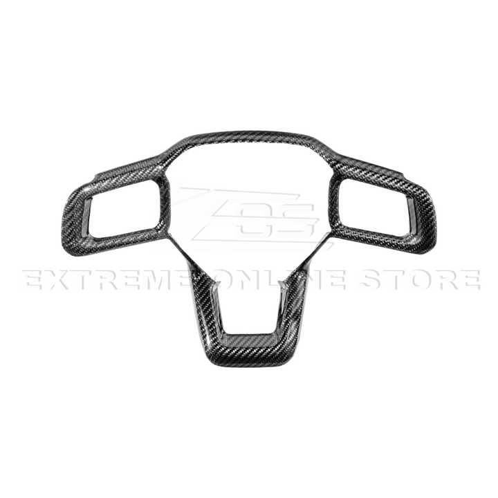2024-Up Ford Mustang | CARBON FIBER Tape On Steering Wheel Trim Full Cover
