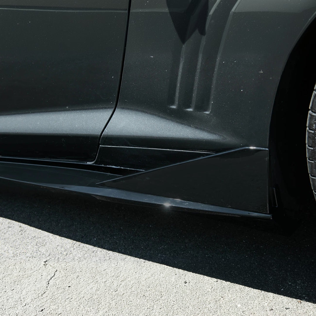 2010-2015 Camaro LT LS SS Performance Track GLOSSY BLACK Side Skirts Rocker Panel