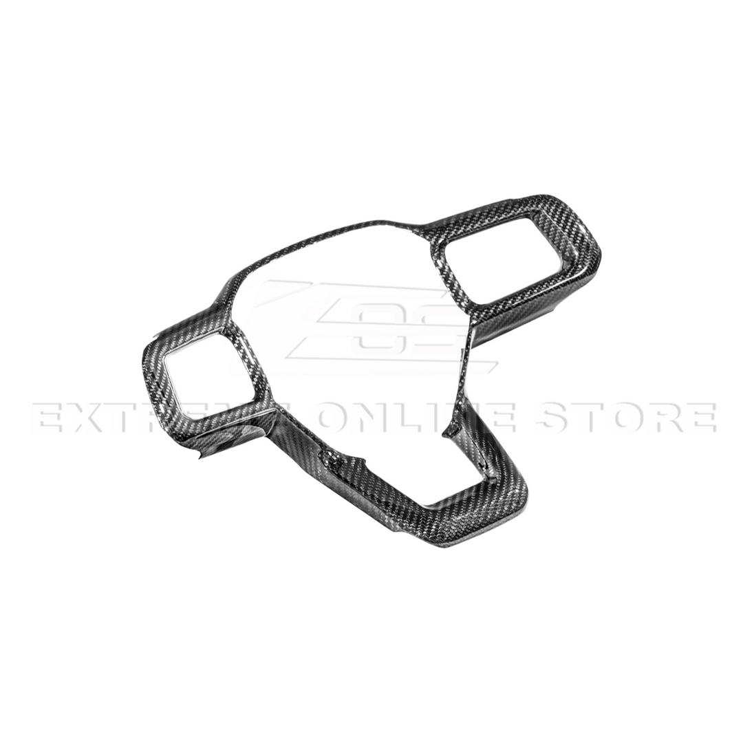 2024-Up Ford Mustang | CARBON FIBER Tape On Steering Wheel Trim Full Cover