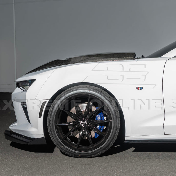 2016-Up Camaro SS | T6 Style Front Lip Splitter w/ Side End Cap