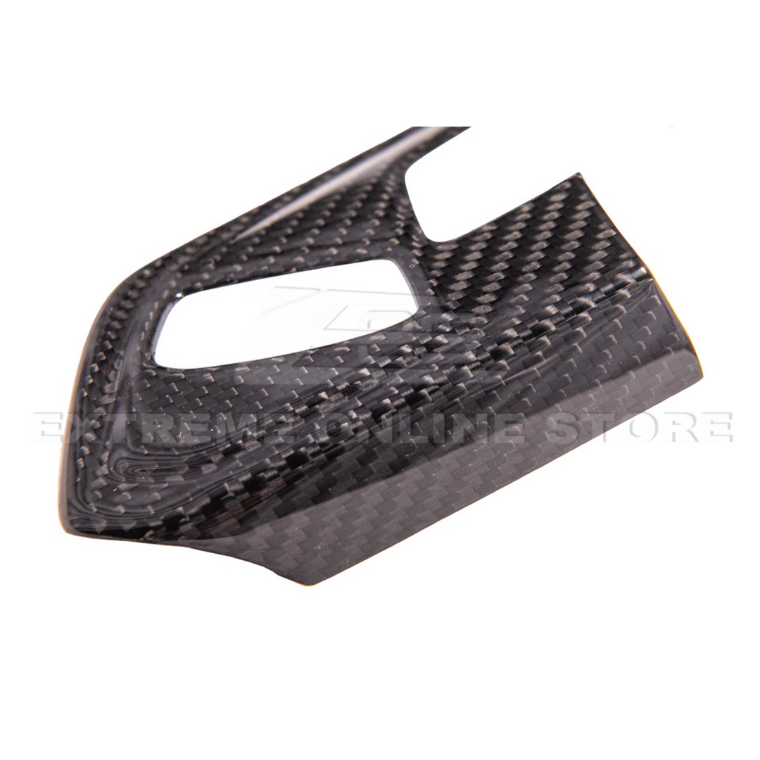 Corvette C8 DRY CARBON FIBER Steering Wheel Trim Cover