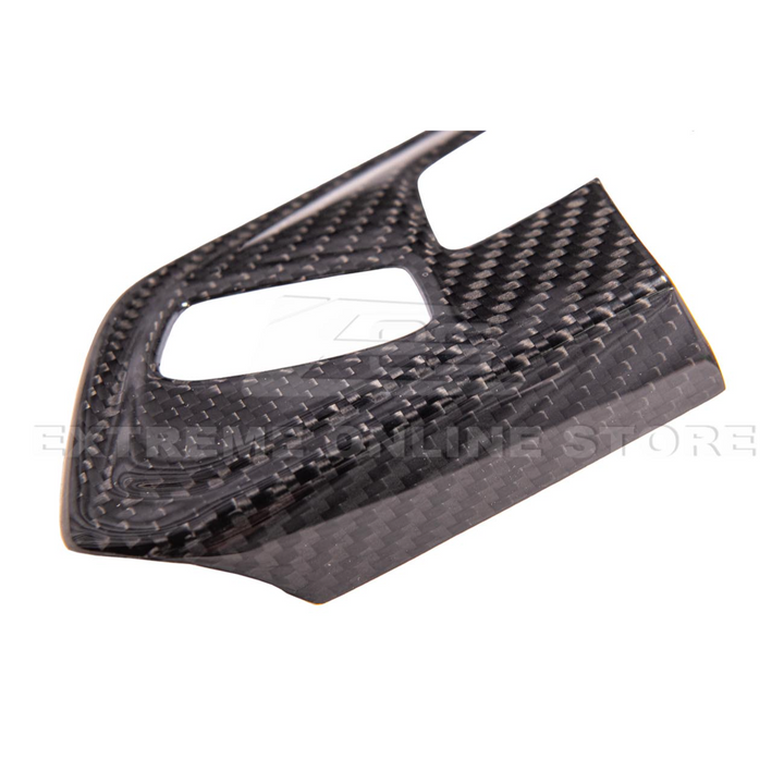 Corvette C8 DRY CARBON FIBER Steering Wheel Trim Cover