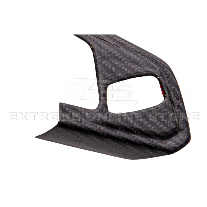 Corvette C8 DRY CARBON FIBER Steering Wheel Trim Cover