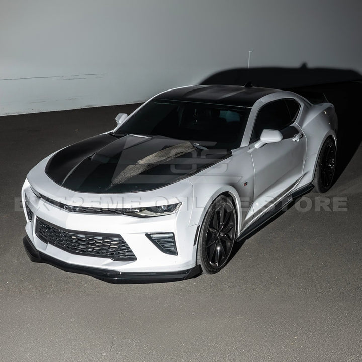 2016-Up Camaro SS | T6 Style Front Lip Splitter w/ Side End Cap