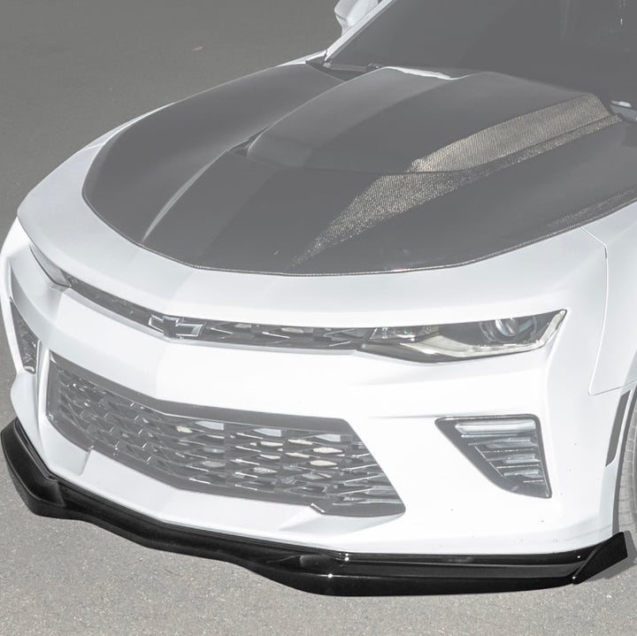 2016-Up Camaro SS | T6 Style Front Lip Splitter w/ Side End Cap