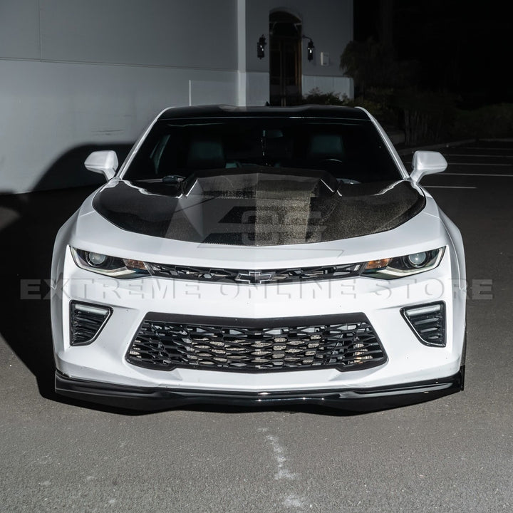 2016-Up Camaro SS | T6 Style Front Lip Splitter w/ Side End Cap