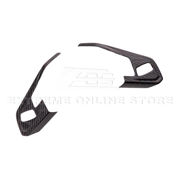 Corvette C8 DRY CARBON FIBER Steering Wheel Trim Cover