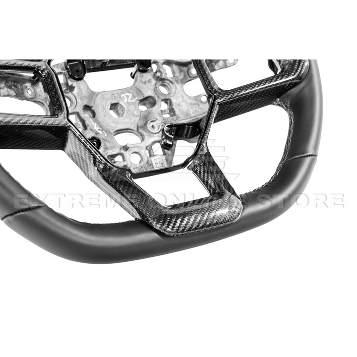 2024-Up Ford Mustang | CARBON FIBER Tape On Steering Wheel Trim Full Cover