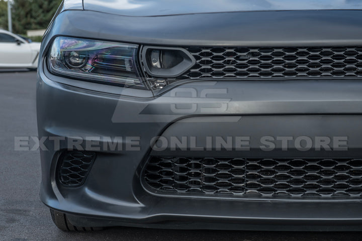 2015-Up Dodge Charger SRT Hellcat Conversion Bumper Kit &amp; Hood Cover