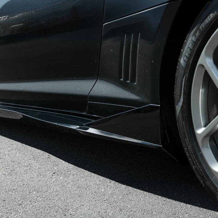 2010-2015 Camaro LT LS SS Performance Track GLOSSY BLACK Side Skirts Rocker Panel