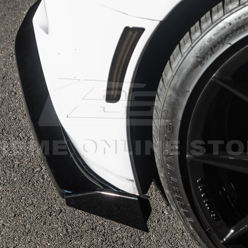 2016-Up Camaro SS | T6 Style Front Lip Splitter w/ Side End Cap