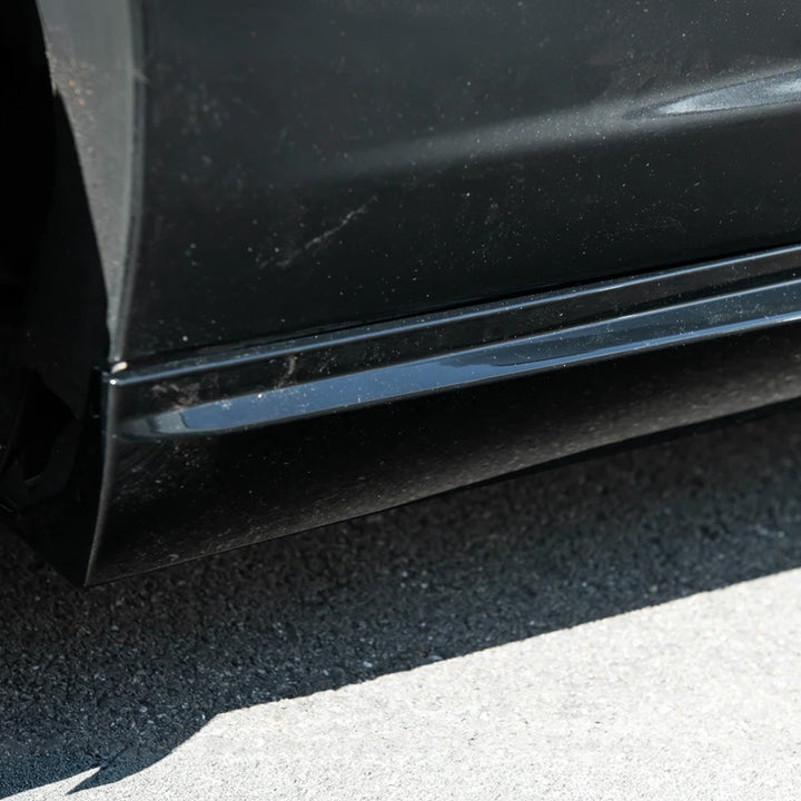 2010-2015 Camaro LT LS SS Performance Track GLOSSY BLACK Side Skirts Rocker Panel