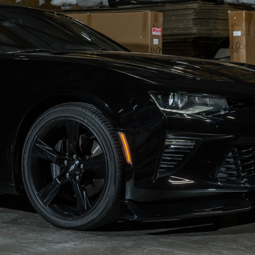 2016-24 Chevrolet Camaro | Front Bumper Amber LED Side Marker Lights