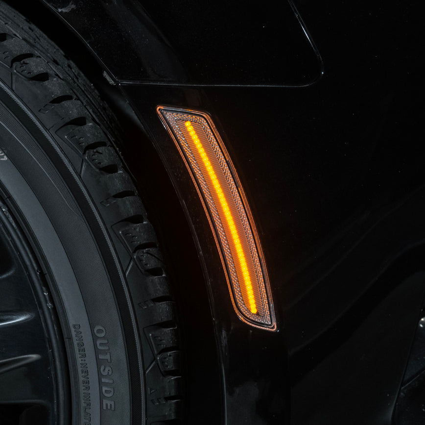 2016-24 Chevrolet Camaro | Front Bumper Amber LED Side Marker Lights