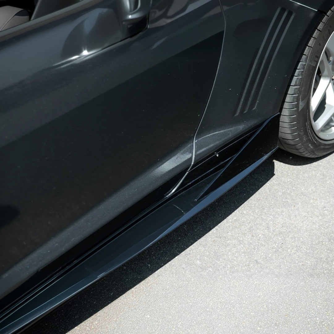 2010-2015 Camaro LT LS SS Performance Track GLOSSY BLACK Side Skirts Rocker Panel