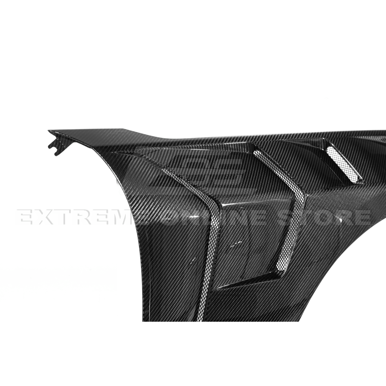 2024-Up Ford Mustang S650 GTD Style Carbon Fiber Front Side Vented Fenders