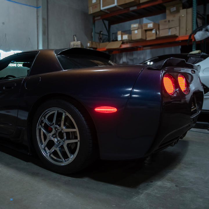 Corvette C5 | Rear Bumper Red LED Side Marker Lights