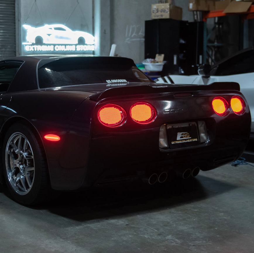 Corvette C5 | Rear Bumper Red LED Side Marker Lights