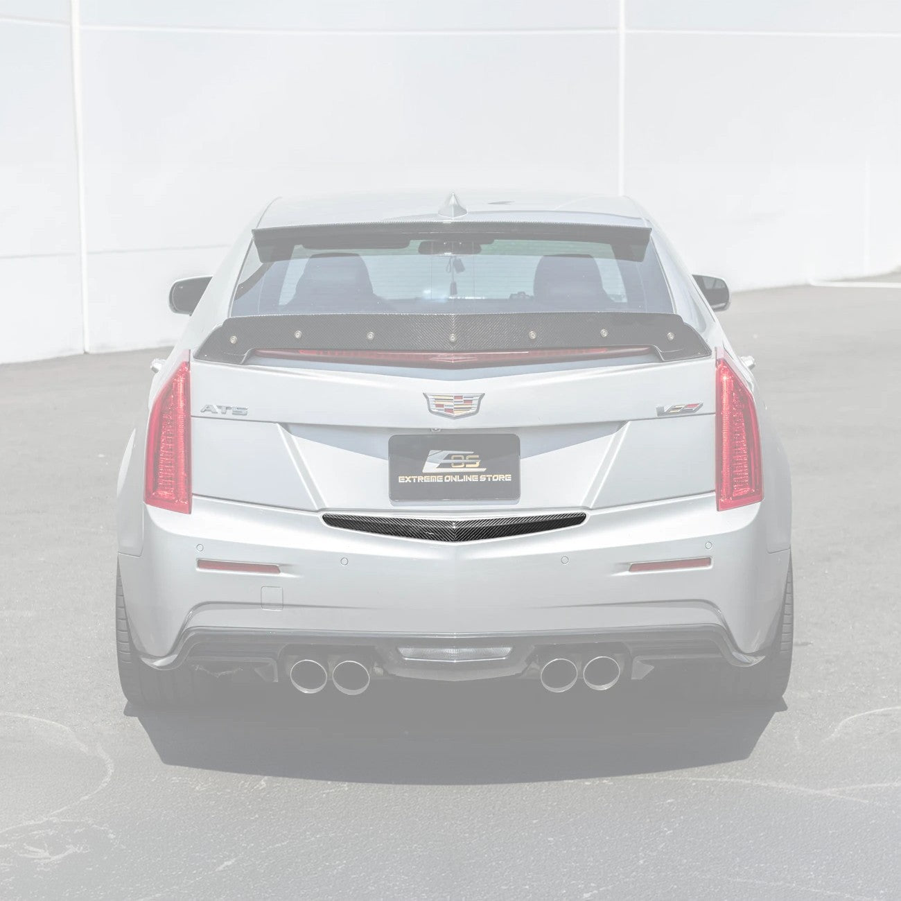 2013-18 Cadillac ATS ATS-V Sedan DRY CARBON FIBER Rear Trunk Applique ...