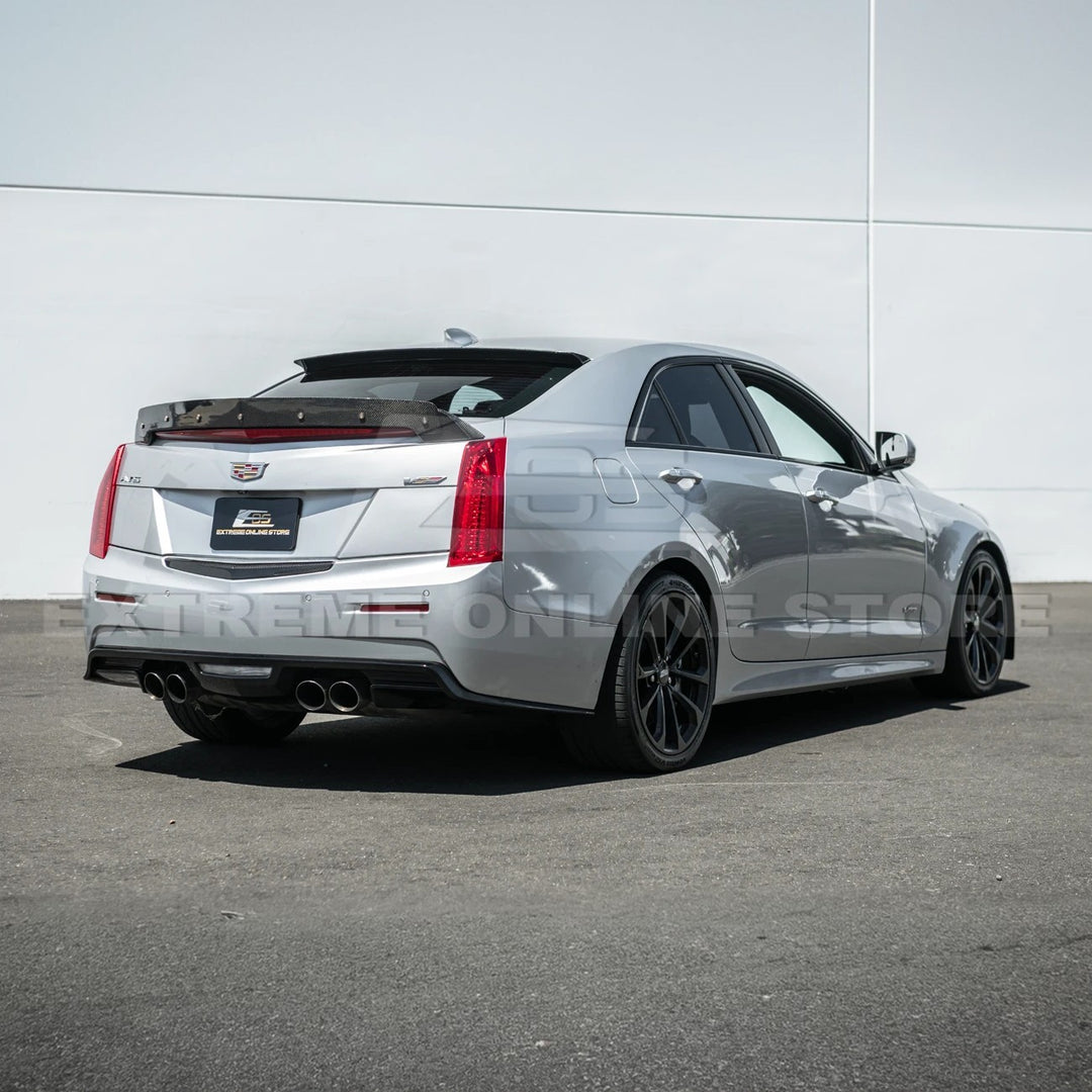2013-18 Cadillac ATS ATS-V Sedan DRY CARBON FIBER Rear Trunk Applique Insert Trim