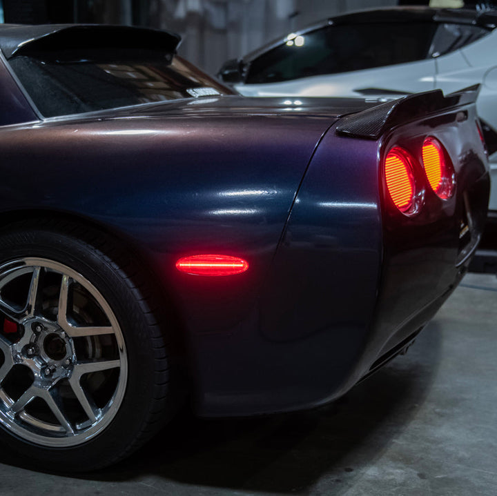 Corvette C5 | Rear Bumper Red LED Side Marker Lights