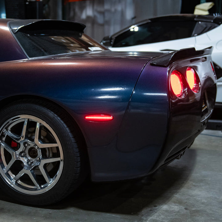 Corvette C5 | Rear Bumper Red LED Side Marker Lights