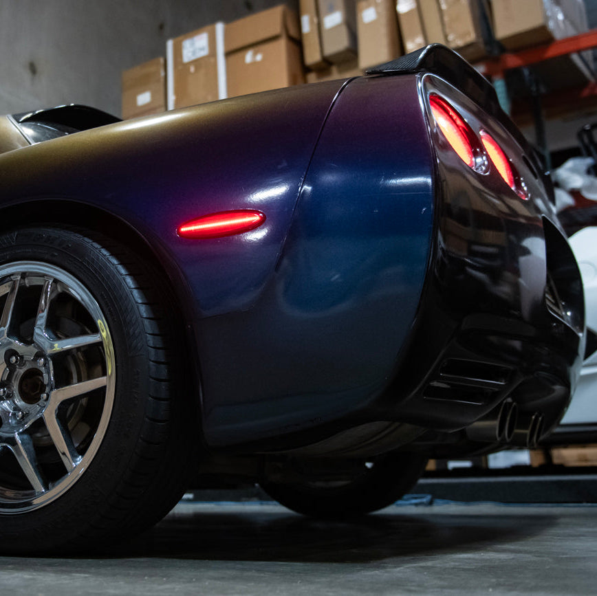 Corvette C5 | Rear Bumper Red LED Side Marker Lights
