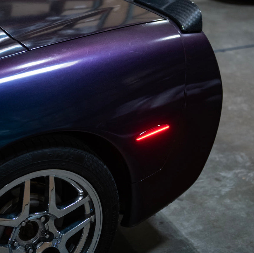 Corvette C5 | Rear Bumper Red LED Side Marker Lights