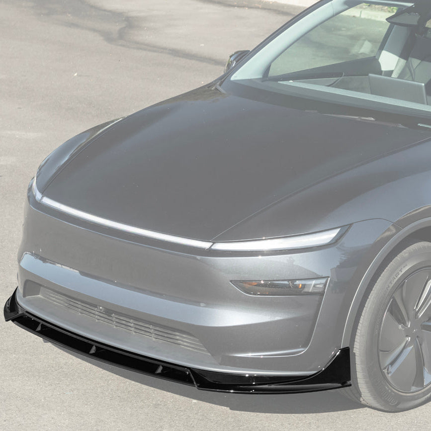 2025-Up Tesla Model Y Track Style 4 Pcs Front Bumper Lip Splitter