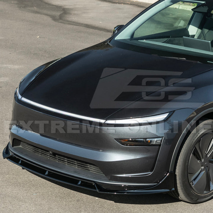 2025-Up Tesla Model Y Track Style 4 Pcs Front Bumper Lip Splitter