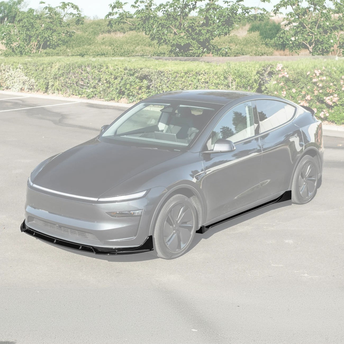 2025-Up Tesla Model Y Track Style Front Lip Side Skirts Kit