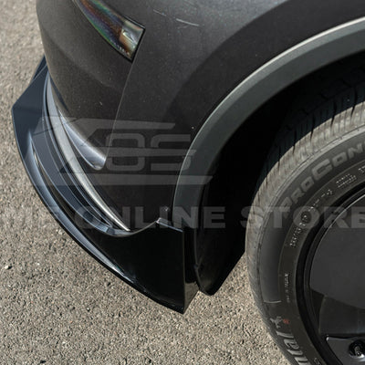 2025-Up Tesla Model Y Track Style 4 Pcs Front Bumper Lip Splitter