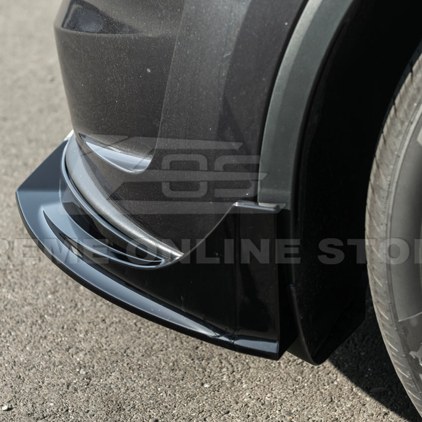 2025-Up Tesla Model Y Track Style Front Lip Side Skirts Kit