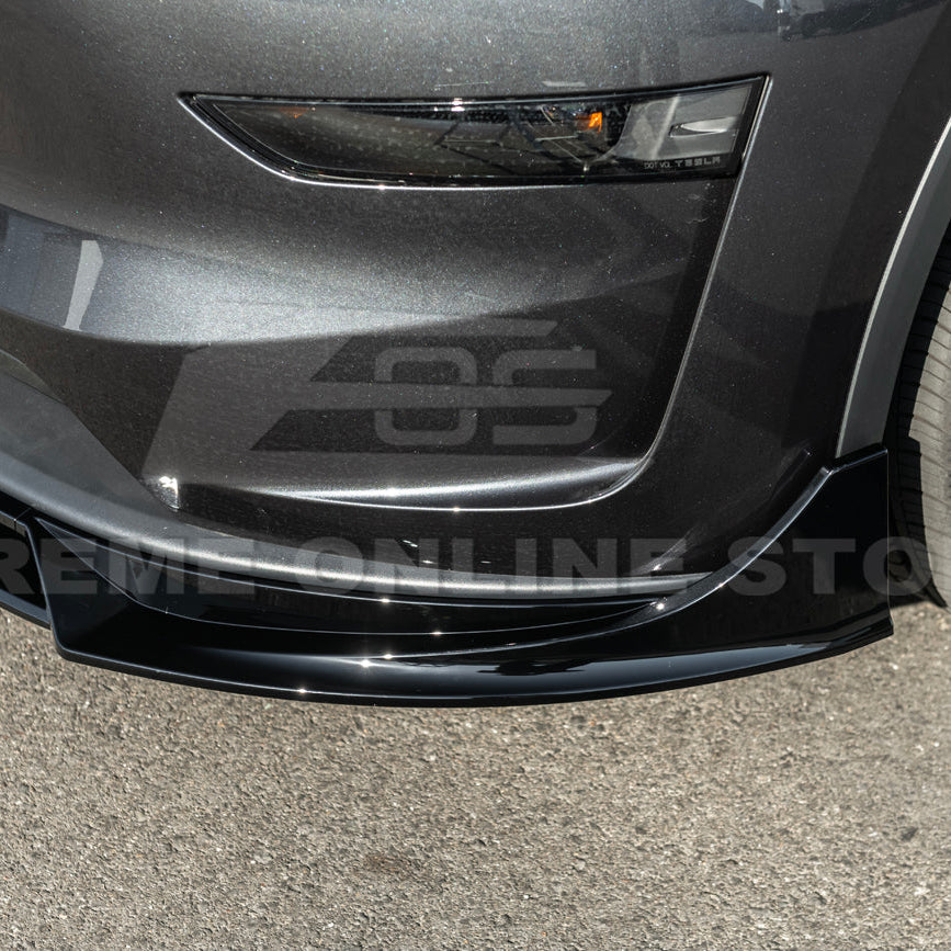 2025-Up Tesla Model Y Track Style Front Lip Side Skirts Kit